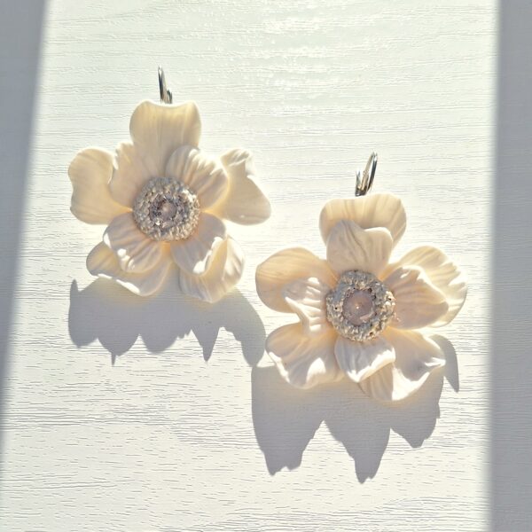 Pendientes Violeta Plata - Imagen 2