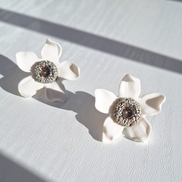 Pendientes Begonia Plata - Imagen 2