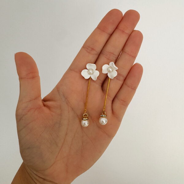 Pendientes Ixia Dorados - Imagen 4