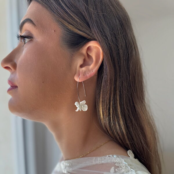 Pendientes Verbena Plateado