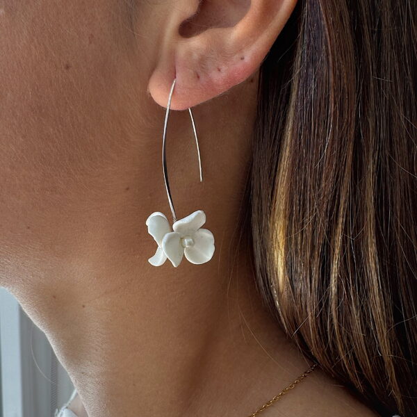 Pendientes Verbena Plateado - Imagen 2