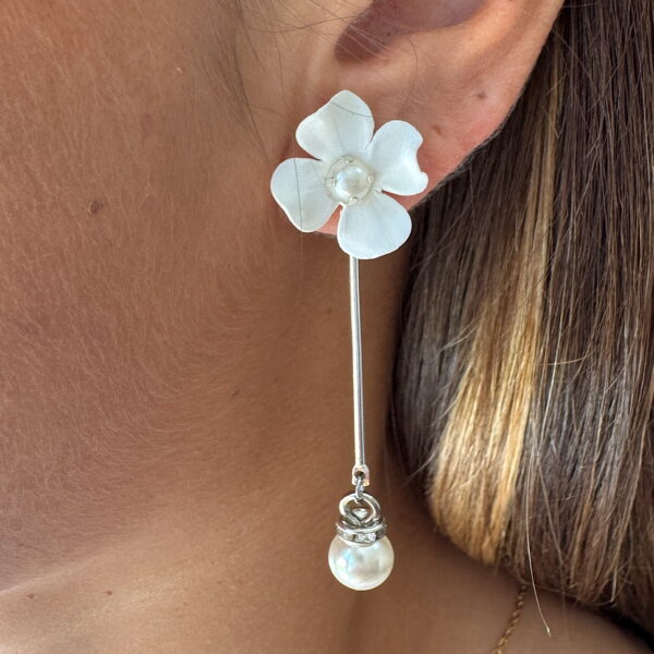 Pendientes Cerezo Plateados - Imagen 3