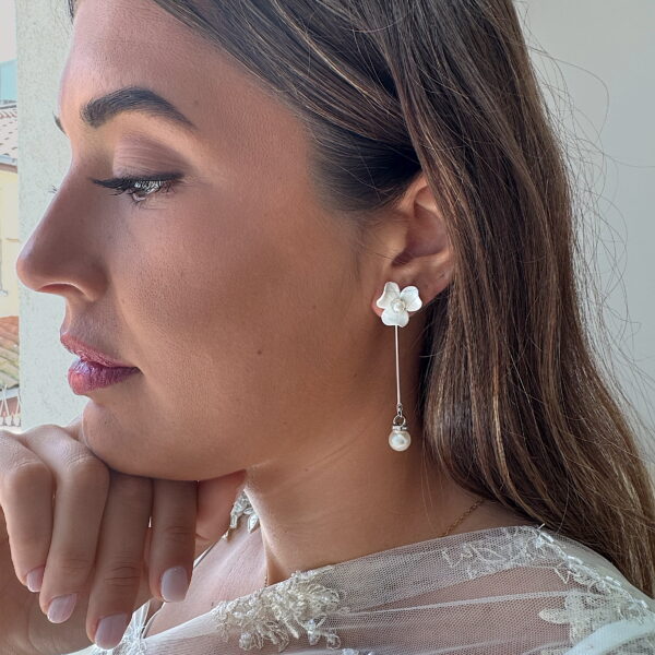 Pendientes Ixia Plateados