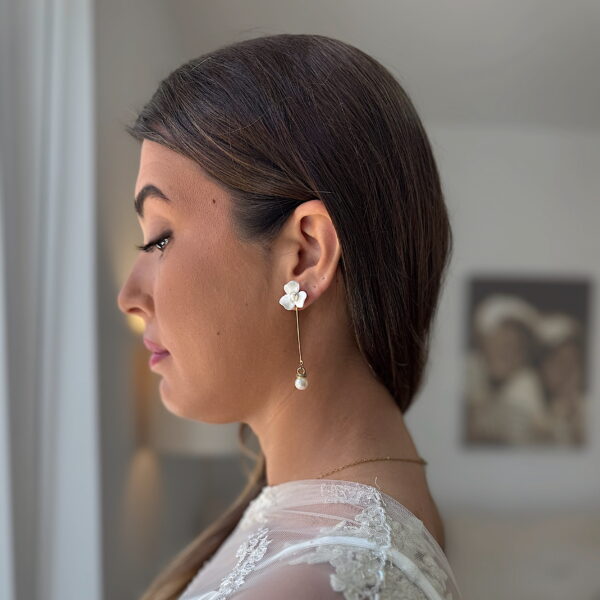 Pendientes Ixia Dorados - Imagen 2