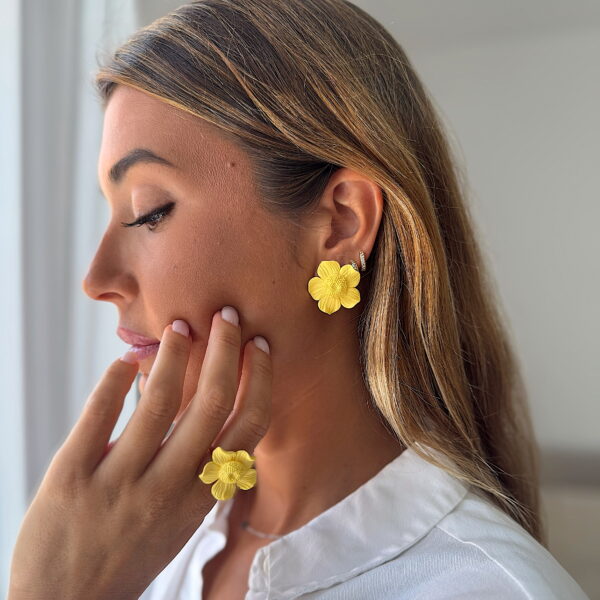 Anillo Amapola Amarillo - Imagen 3
