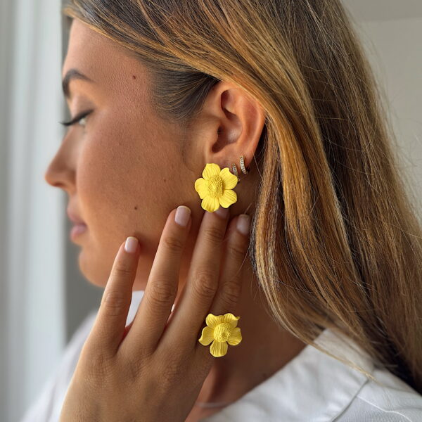 Anillo Amapola Amarillo - Imagen 2