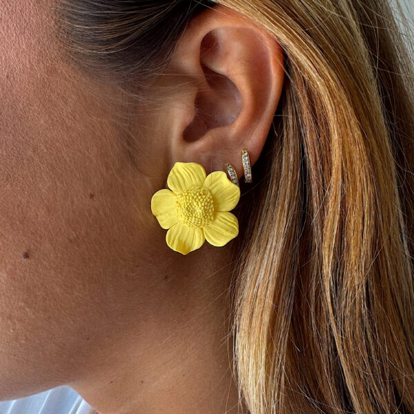 Pendientes Amapola Amarillo