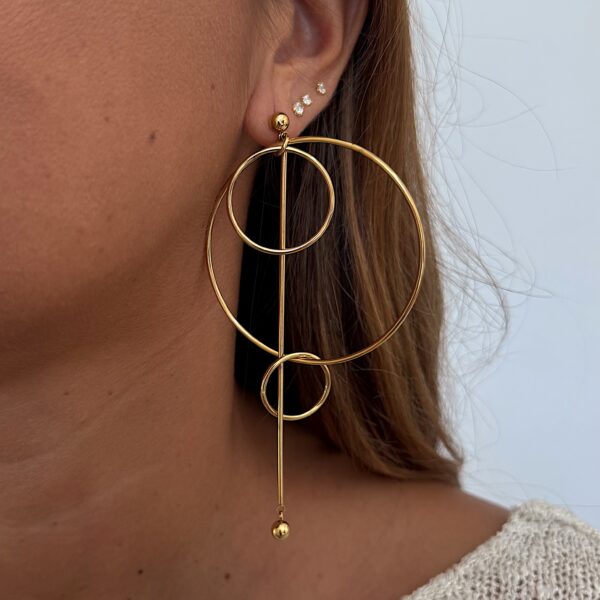 Pendientes Saturno - Imagen 3