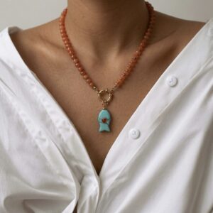 Collar Candado Naranja Pez