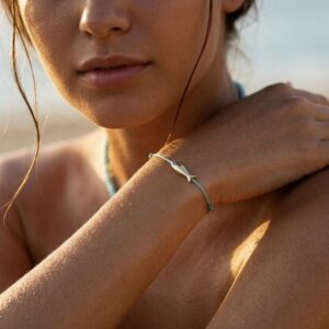 Pulsera Cordón Turquesa Pez