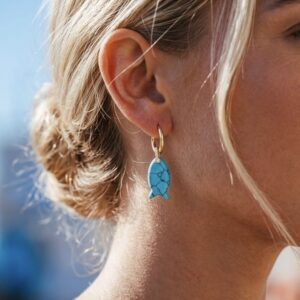 Pendientes Pez Turquesa